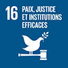 Peace, Justice and Strong Institutions graphic